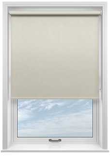 Ajanta (Blackout), Crescent Silver - Twist&Fit Roller Blind